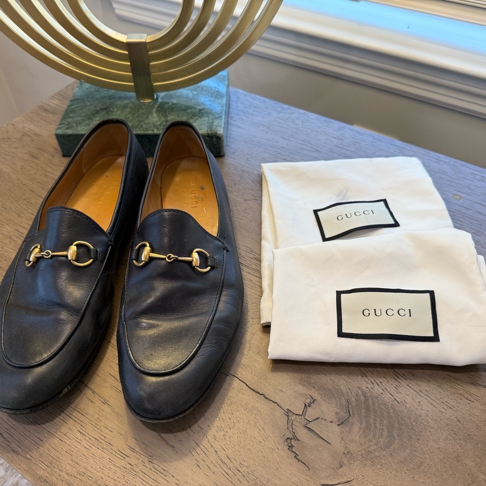 Gucci Women’s Black Leather Loafers